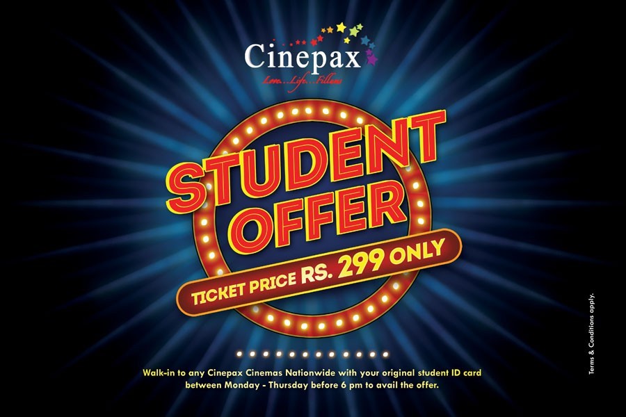 Cinepax Cinemas Revealed Special Discount Offer for Students